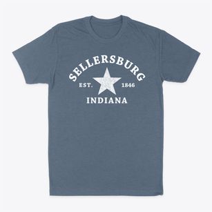 Sellersburg Indiana Star Classic Dad T-Shirt
