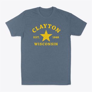 Clayton Wisconsin Star Classic Dad T-Shirt