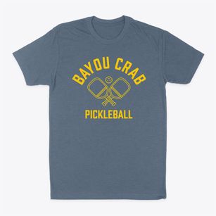 Bayou Crab Louisiana Pickleball Classic Dad T-Shirt