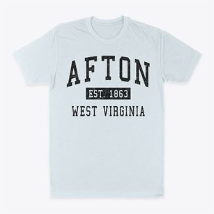 Afton West Virginia Classic Established Classic Dad T-Shirt
