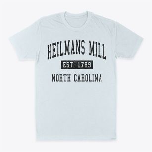 Heilmans Mill North Carolina Classic Established Classic Dad T-Shirt