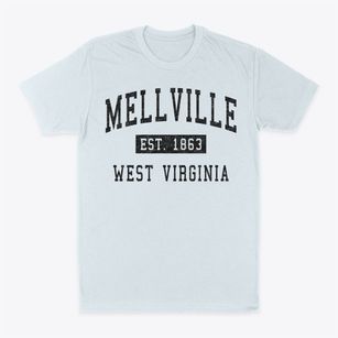 Mellville West Virginia Classic Established Classic Dad T-Shirt