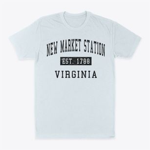 New Market Station Virginia Classic Established Classic Dad T-Shirt