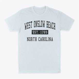 West Onslow Beach North Carolina Classic Established Classic Dad T-Shirt