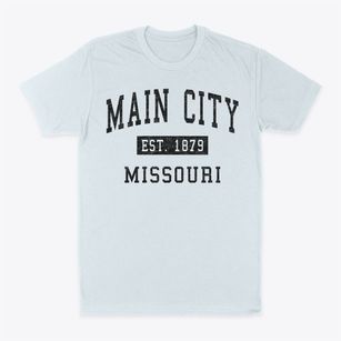 Main City Missouri Classic Established Classic Dad T-Shirt