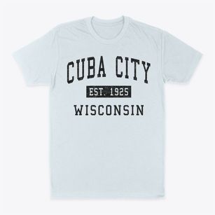Cuba City Wisconsin Classic Established Classic Dad T-Shirt