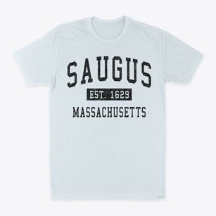 Saugus Massachusetts Classic Established Classic Dad T-Shirt
