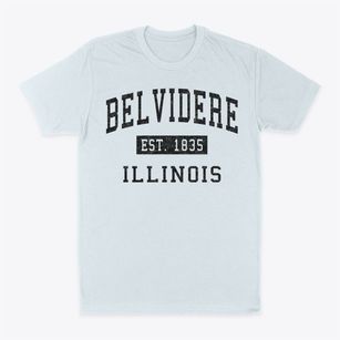 Belvidere Illinois Classic Established Classic Dad T-Shirt
