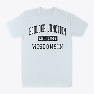Boulder Junction Wisconsin Classic Established Classic Dad T-Shirt