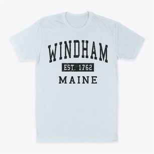 Windham Maine Classic Established Classic Dad T-Shirt