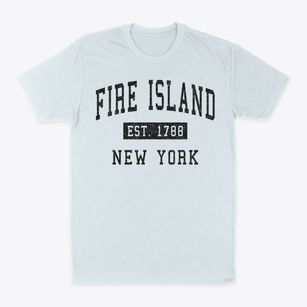 Fire Island New York Classic Established Classic Dad T-Shirt
