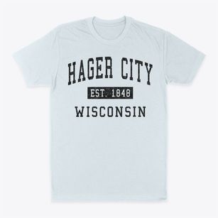 Hager City Wisconsin Classic Established Classic Dad T-Shirt