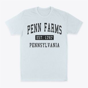 Penn Farms Pennsylvania Classic Established Classic Dad T-Shirt