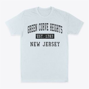 Green Curve Heights New Jersey Classic Established Classic Dad T-Shirt