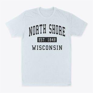 North Shore Wisconsin Classic Established Classic Dad T-Shirt