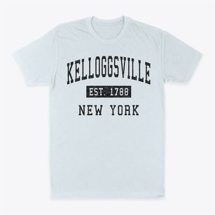 Kelloggsville New York Classic Established Classic Dad T-Shirt