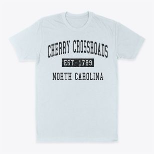 Cherry Crossroads North Carolina Classic Established Classic Dad T-Shirt