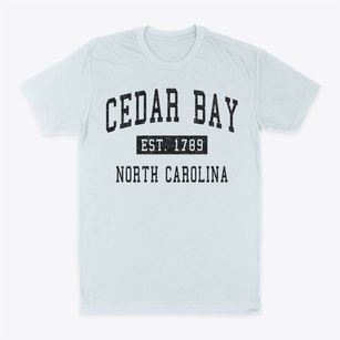 Cedar Bay North Carolina Classic Established Classic Dad T-Shirt