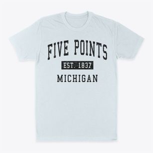 Five Points Michigan Classic Established Classic Dad T-Shirt