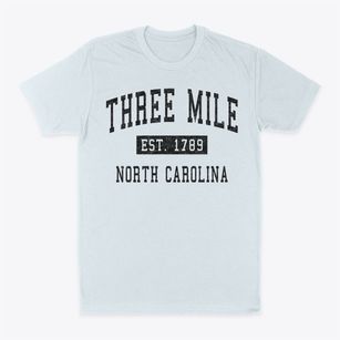 Three Mile North Carolina Classic Established Classic Dad T-Shirt