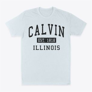 Calvin Illinois Classic Established Classic Dad T-Shirt