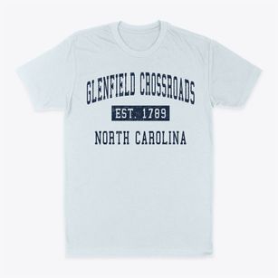 Glenfield Crossroads North Carolina Classic Established Classic Dad T-Shirt