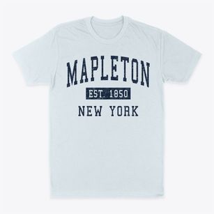 Mapleton New York Classic Established Classic Dad T-Shirt