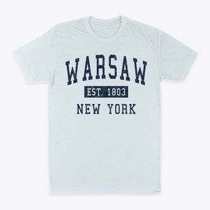 Warsaw New York Classic Established Classic Dad T-Shirt