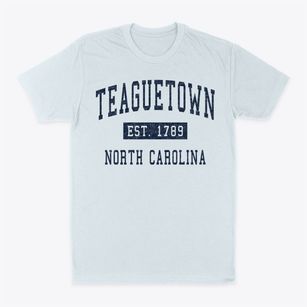 Teaguetown North Carolina Classic Established Classic Dad T-Shirt