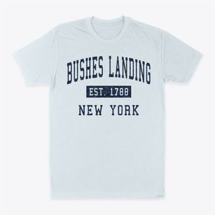 Bushes Landing New York Classic Established Classic Dad T-Shirt