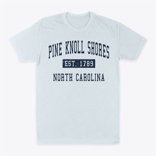 Pine Knoll Shores North Carolina Classic Established Classic Dad T-Shirt