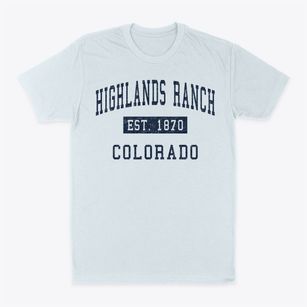Highlands Ranch Colorado Classic Established Classic Dad T-Shirt