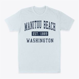 Manitou Beach Washington Classic Established Classic Dad T-Shirt