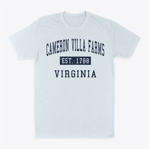 Cameron Villa Farms Virginia Classic Established Classic Dad T-Shirt