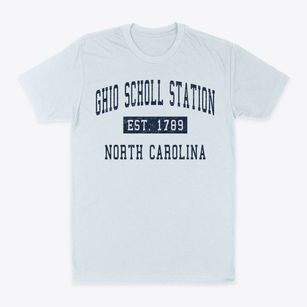 Ghio Scholl Station North Carolina Classic Established Classic Dad T-Shirt