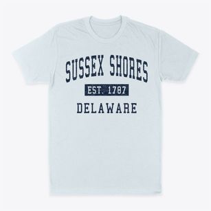 Sussex Shores Delaware Classic Established Classic Dad T-Shirt