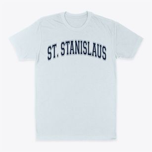 St Stanislaus Bishop & Martyr Parish Varsity Arch Classic Dad T-Shirt
