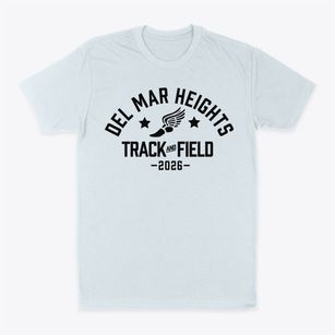 Del Mar Heights Elementary School Track and Field Classic Dad T-Shirt