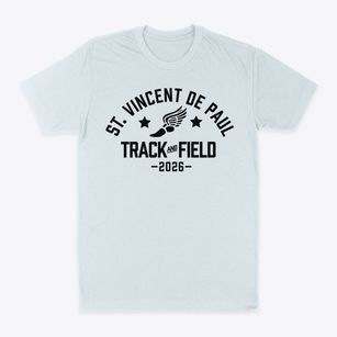 Saint Vincent De Paul School Track and Field Classic Dad T-Shirt