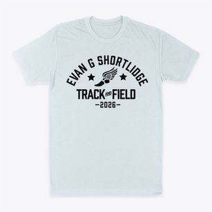 Evan G Shortlidge Elementary School Track and Field Classic Dad T-Shirt