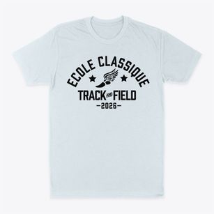 Ecole Classique School Track and Field Classic Dad T-Shirt