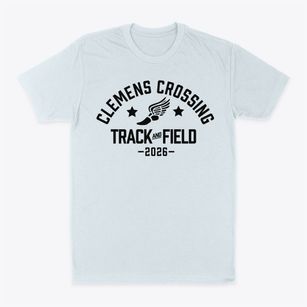 Clemens Crossing Elementary School Track and Field Classic Dad T-Shirt