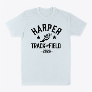 Harper Mccaughan Elementary School Track and Field Classic Dad T-Shirt
