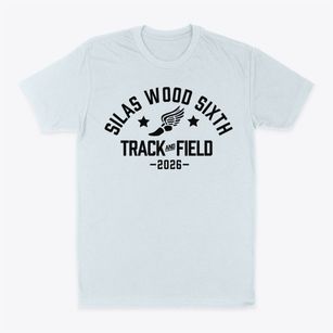 Silas Wood Sixth Grade Center Track and Field Classic Dad T-Shirt