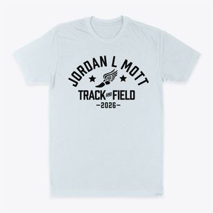 Jordan L Mott Track and Field Classic Dad T-Shirt