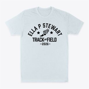 Ella P Stewart Elementary School Track and Field Classic Dad T-Shirt