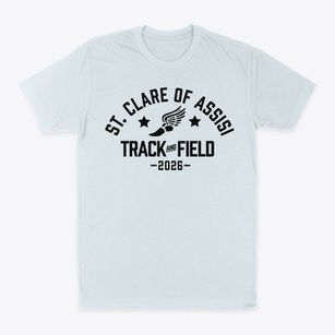 Saint Clare Of Assisi School Track and Field Classic Dad T-Shirt
