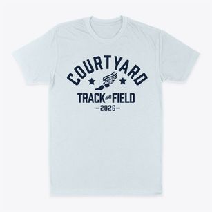 Courtyard Private School Track and Field Classic Dad T-Shirt