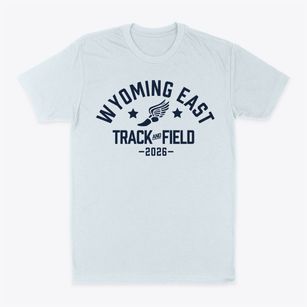 Wyoming East High School Track and Field Classic Dad T-Shirt