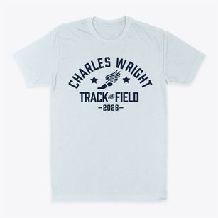 Charles Wright Elementary School Track and Field Classic Dad T-Shirt
